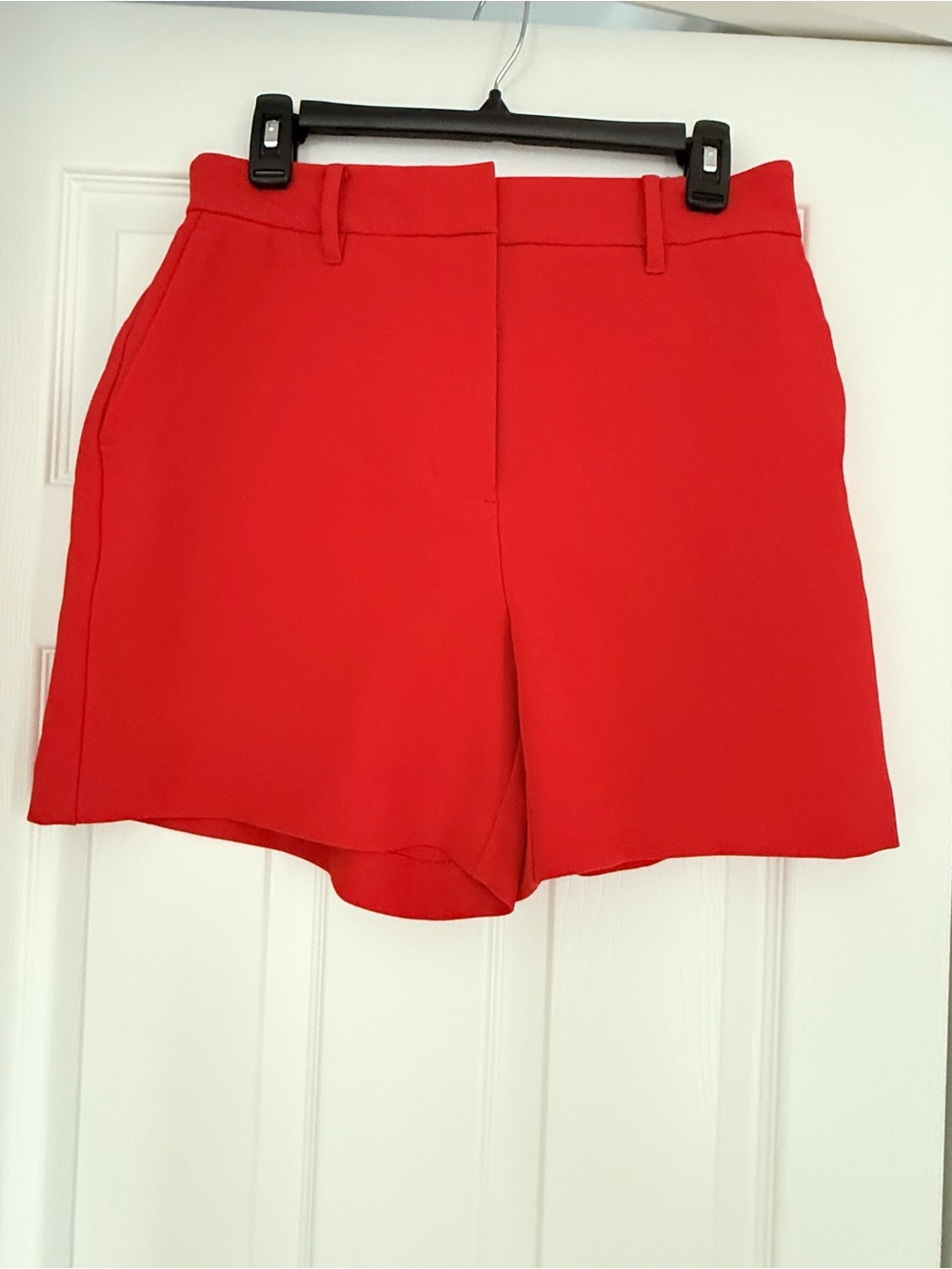 Nine West Vibrant Red Tailored Bermuda Shorts